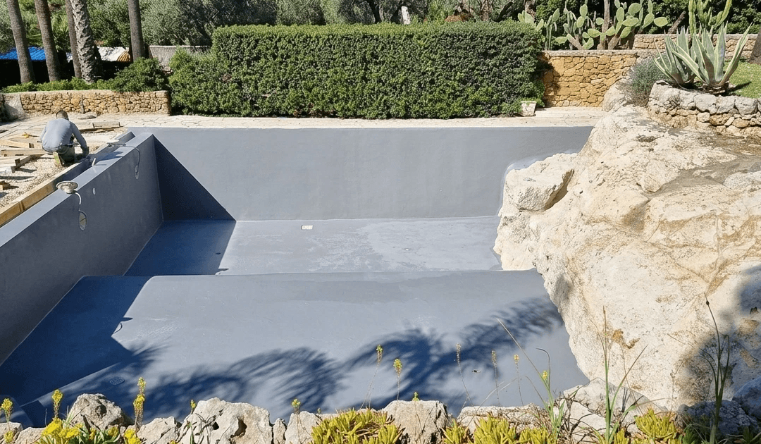 Resin system, swimming pool Siracusa, Sicily